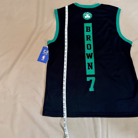 Boston Celtics Mens Medium Ultra Game NBA Jersey Brown #7 Muscle Tank Black New - Picture 5 of 16